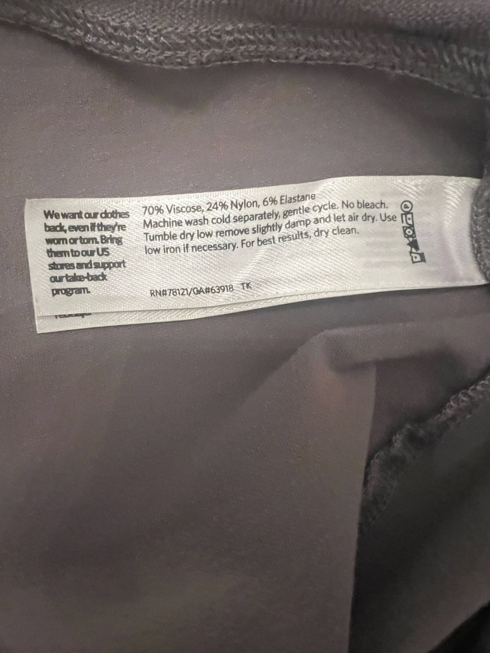 EILEEN FISHER WASHABLE SLIM VISCOSE CREPE CROP PANTS - Picture 10 of 10
